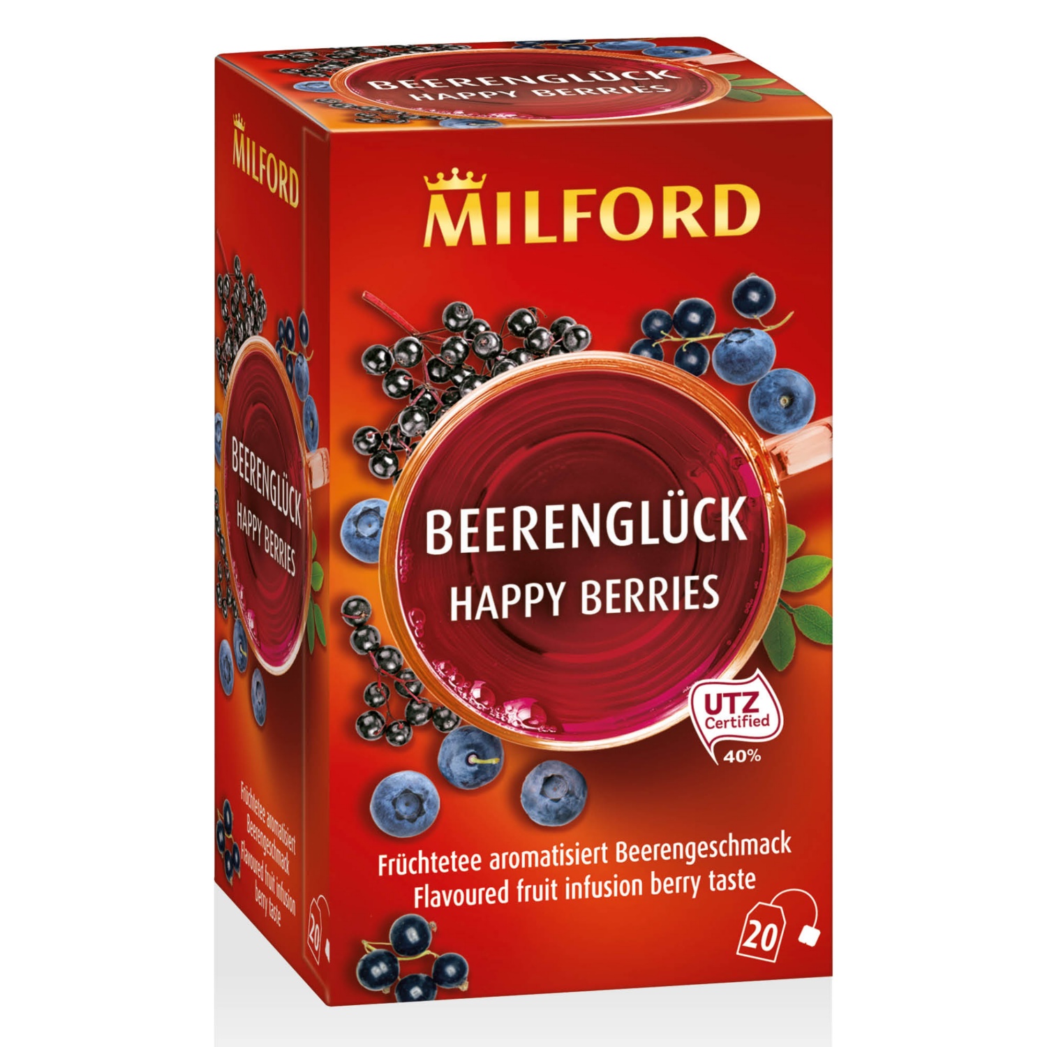 MILFORD Tea "Beerenglück", 20 darab