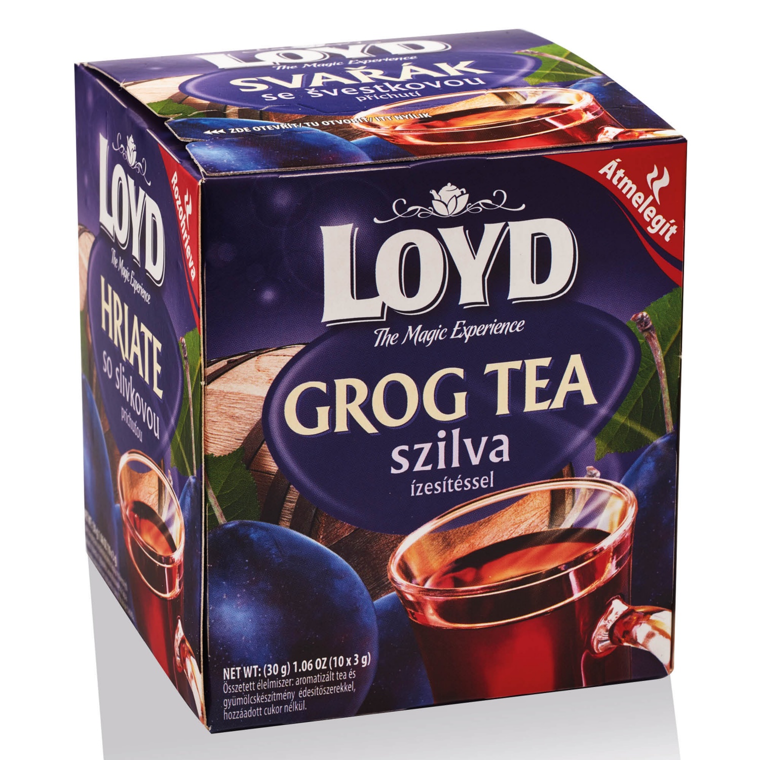 LOYD TEA Grog tea szilva ízesítéssel, 10 x 3 g