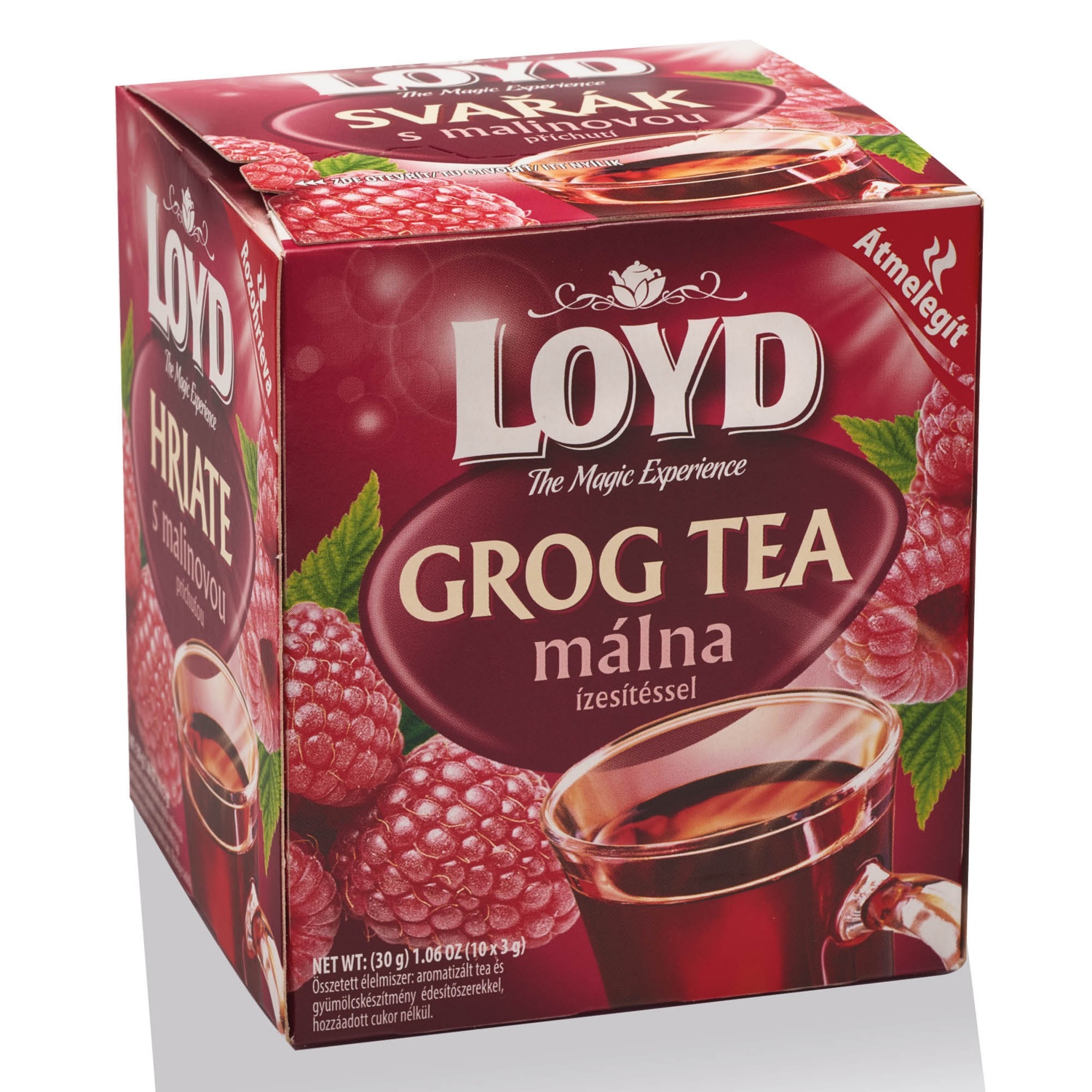 LOYD TEA Grog tea málna ízesítéssel, 10 darab