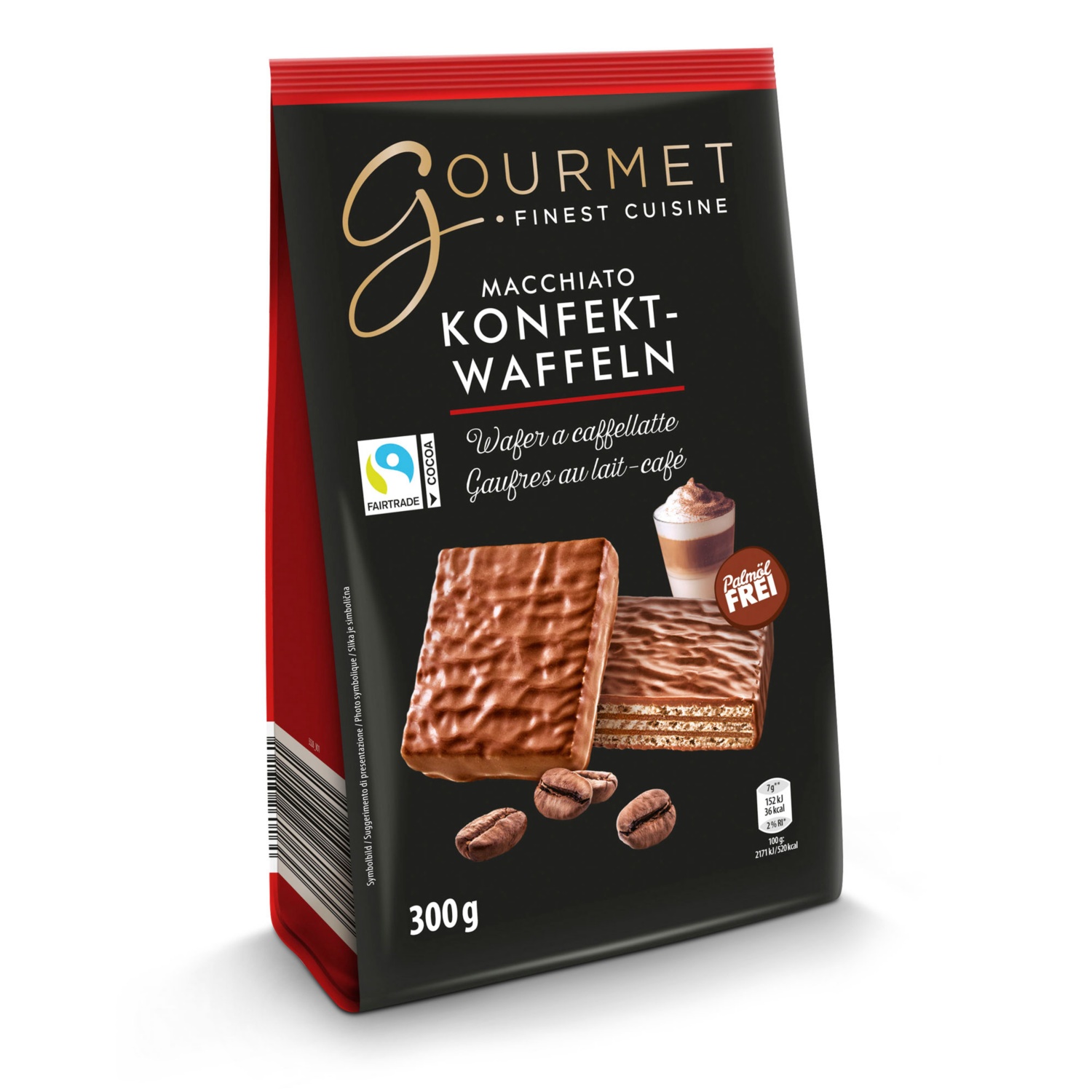 GOURMET Konfekt-Waffeln, Latte Macchiato