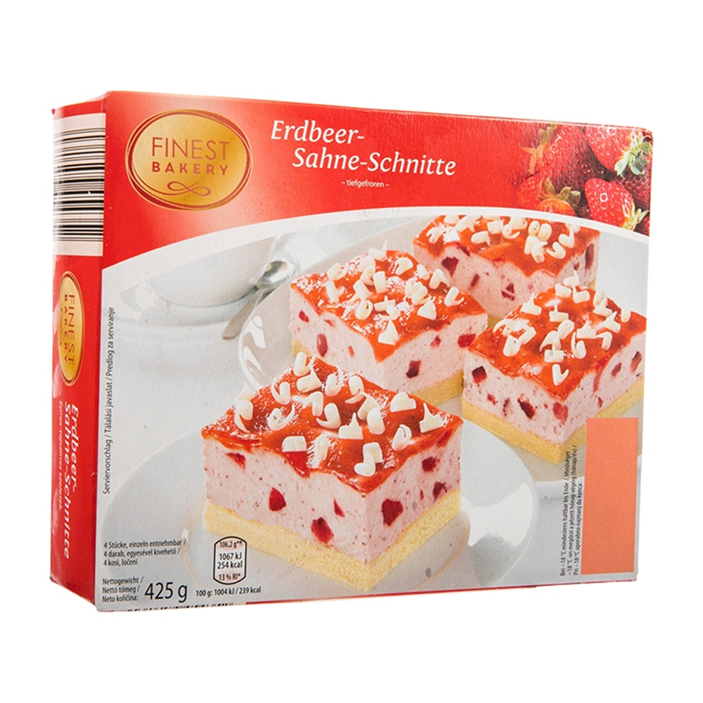 FINEST BAKERY Torta a fette alla fragola