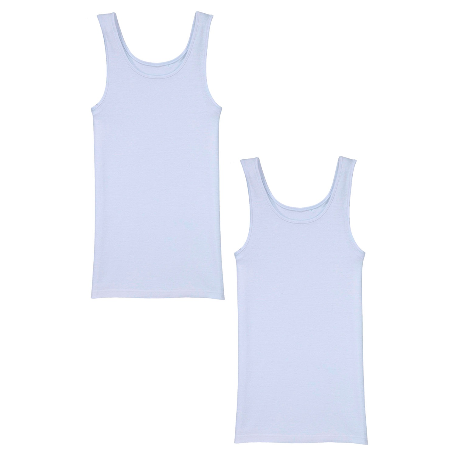 BLUE MOTION Damen Unterhemd, 2er-Packung