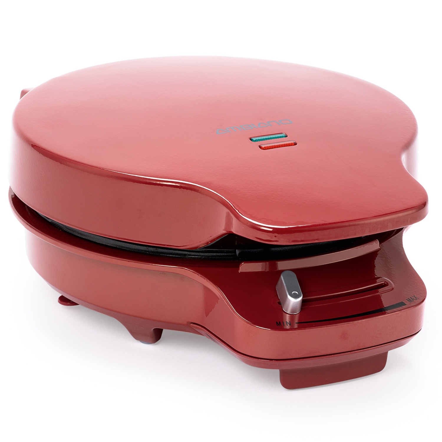 AMBIANO Waffeleisen & Crêpe Maker, Waffeleisen, Herz, Schwarz HOFER