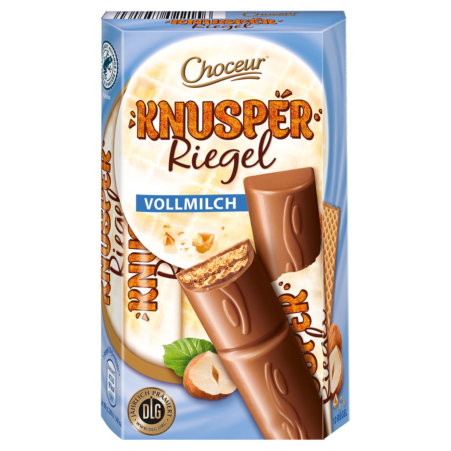 CHOCEUR Schoko-Knusper-Riegel 180 g