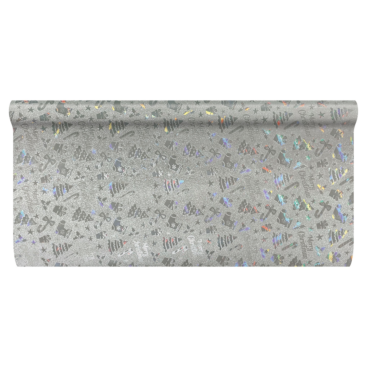 CASA DECO Glitter-Hologramm-Geschenkpapier 70 x 200 cm