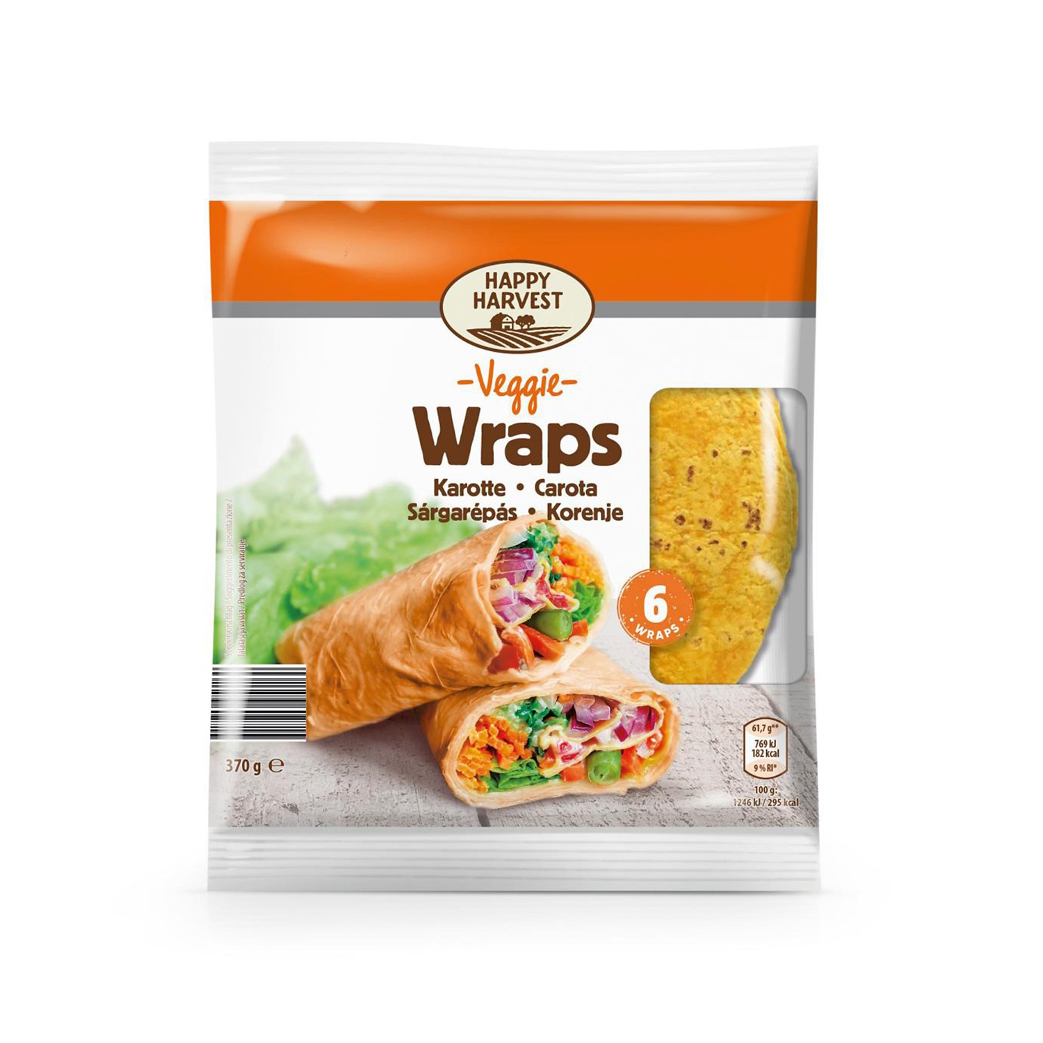 HAPPY HARVEST Piadina vegetariana con carote ALDI