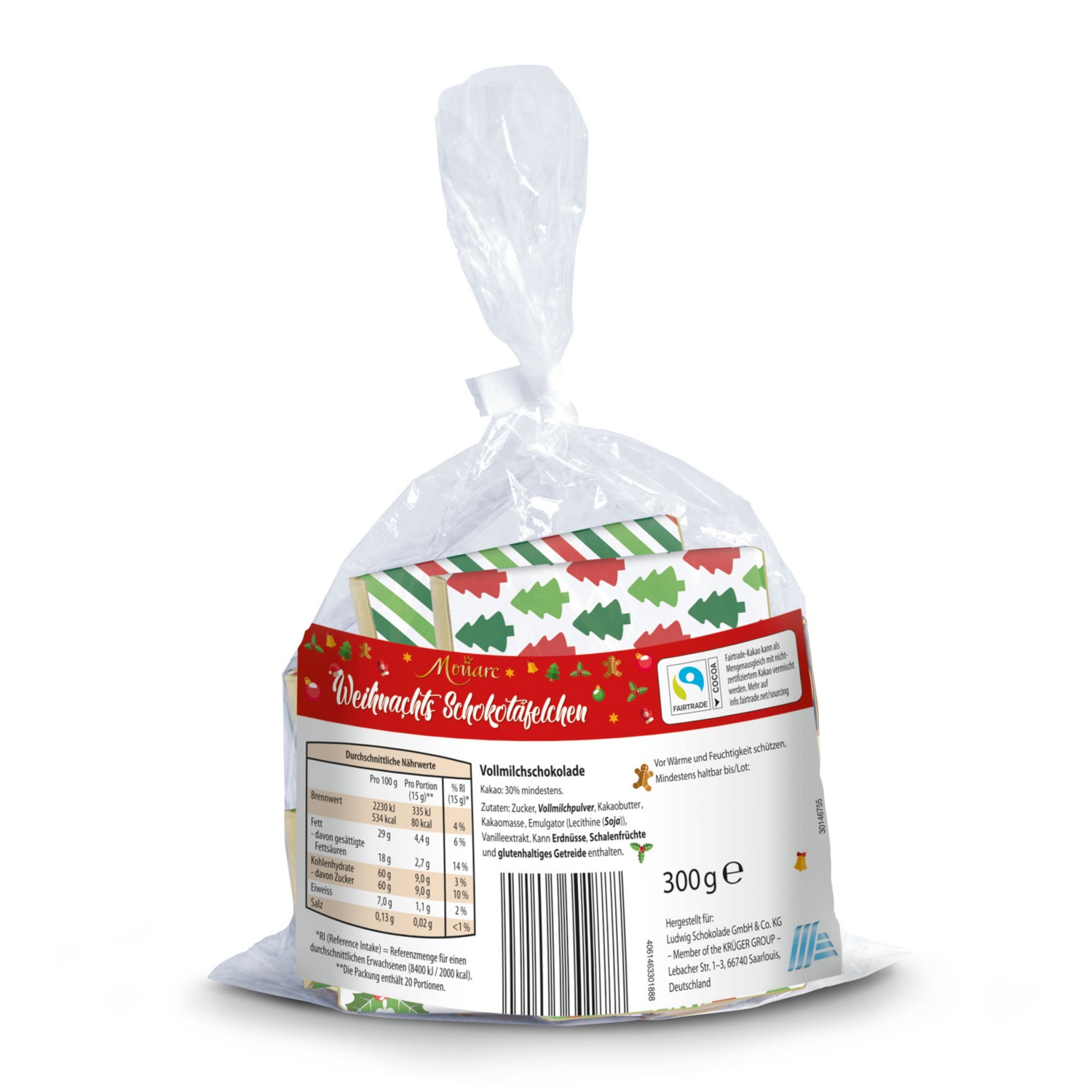 Xmas Mini-Schokotafeln, Geschenke