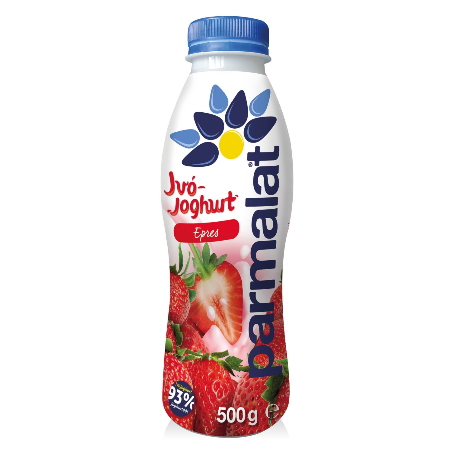 PARMALAT Ivójoghurt 500 g, epres