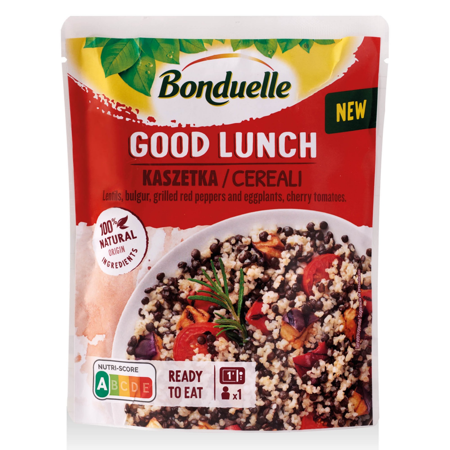 BONDUELLE Good Lunch készétel 250 g, bulgur és beluga lencse