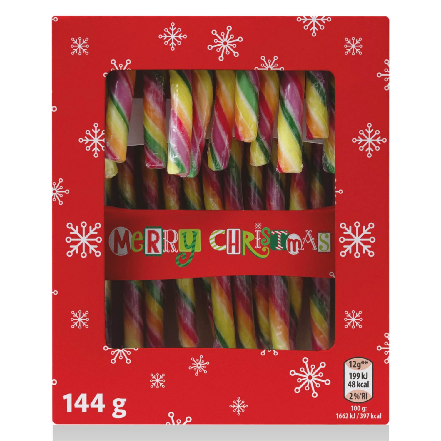 MONARC Karácsonyi nyalóka, 144 g, színes