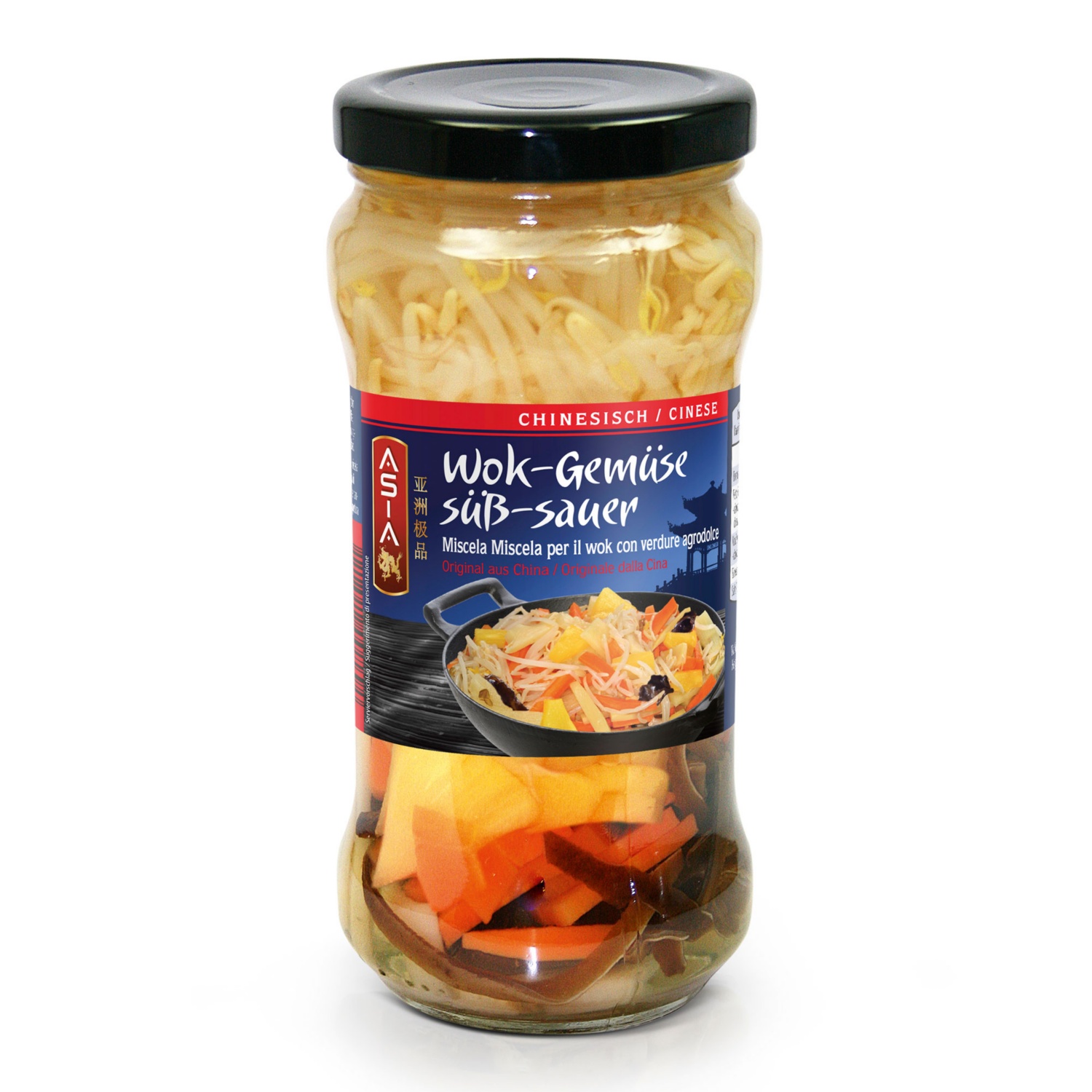 ASIA Wok-Gemüse, Süß-Sauer