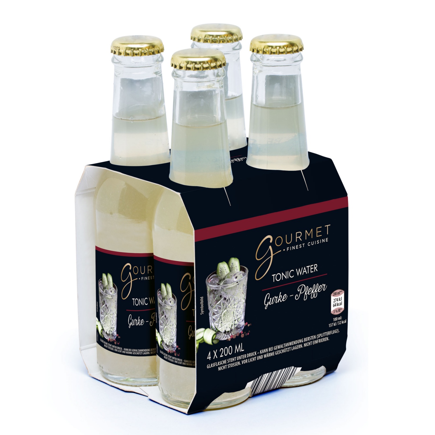 GOURMET Premium Limonaden, Tonic Gurke-Pfeffer
