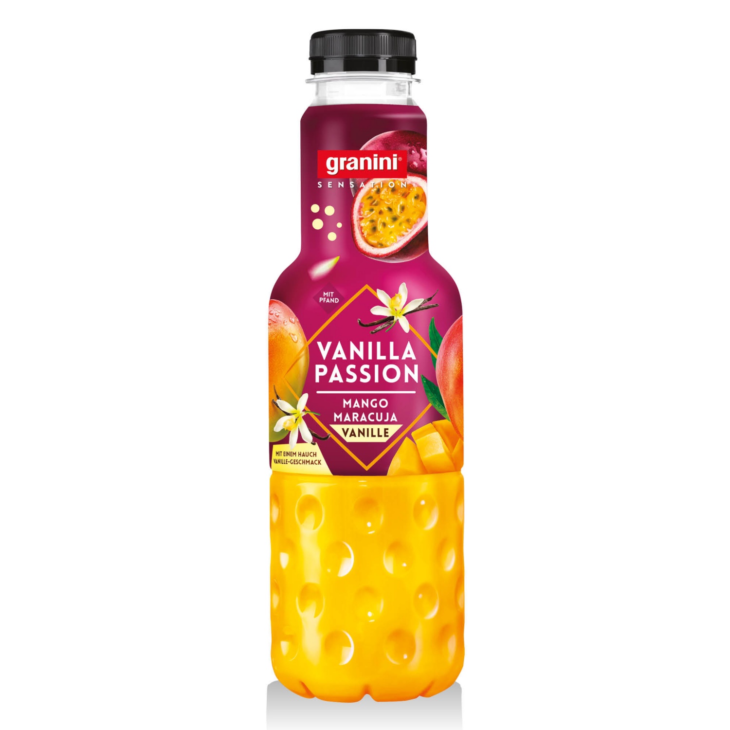 GRANINI Gyümölcsital, mangó-maracuja-vanília, 0,75 l