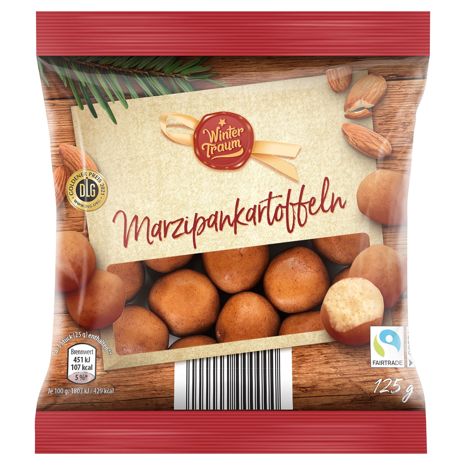 WINTERTRAUM Marzipankartoffeln 125 g