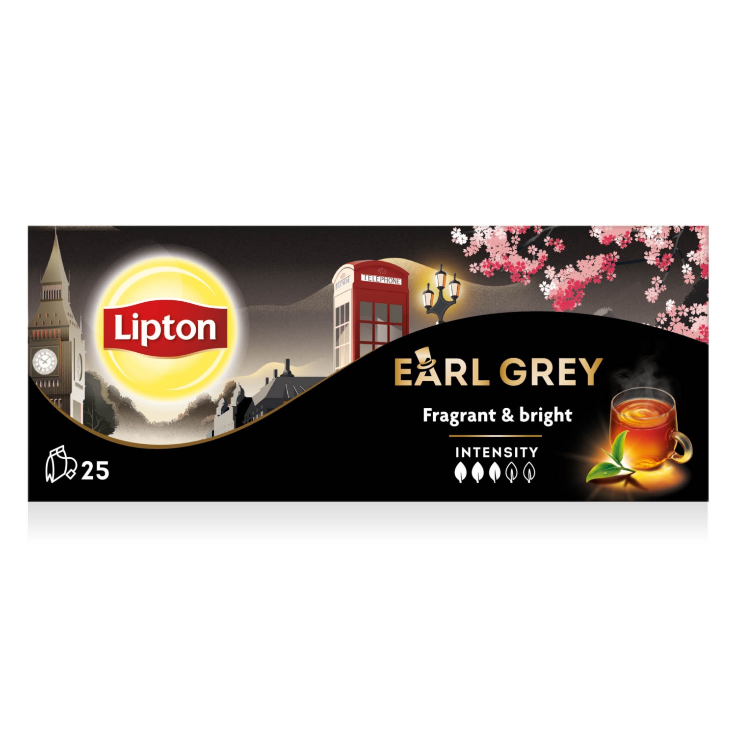 LIPTON Fekete tea, Early Grey