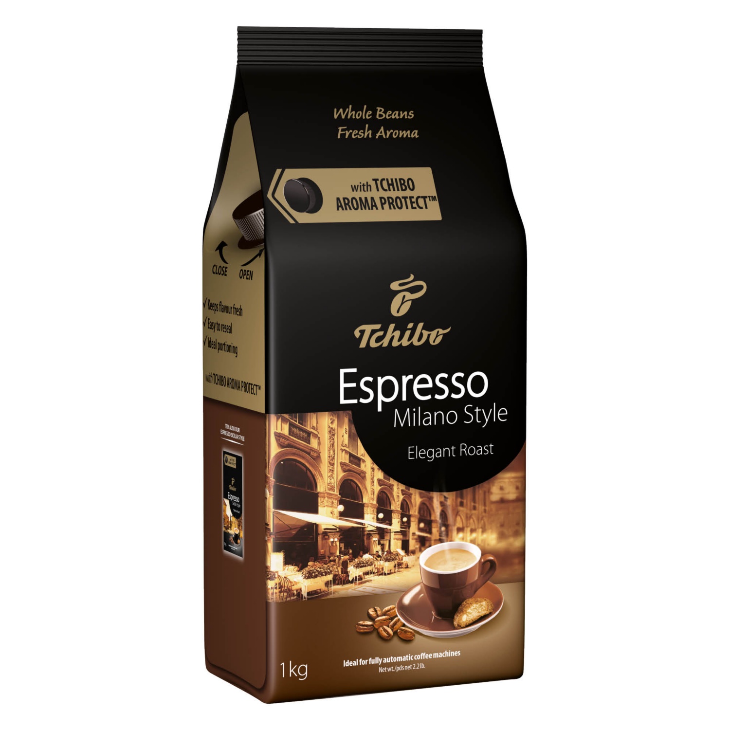 TCHIBO Szemes kávé, 1 kg, Espresso Milano