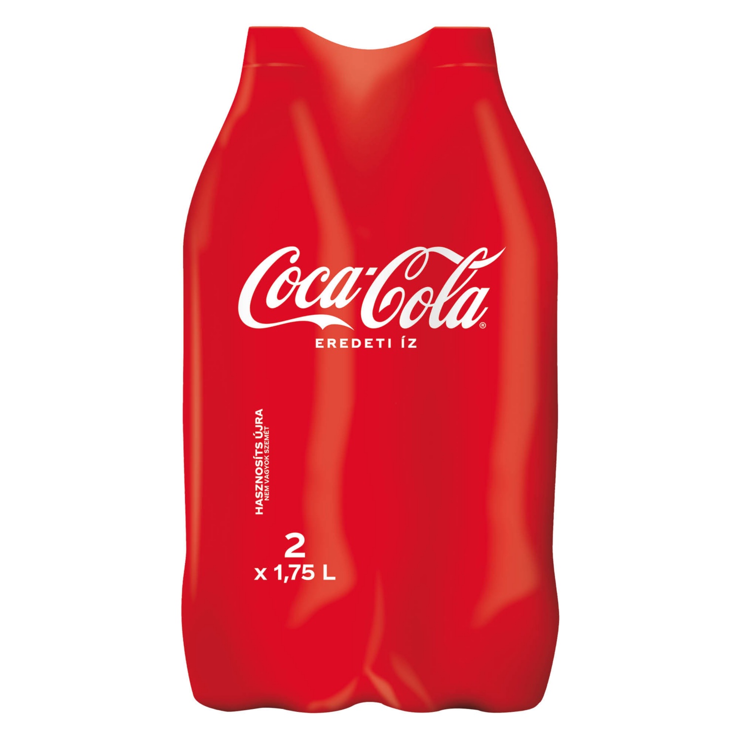 COCA-COLA Szénsavas üdítőital, 2 palack, 2 x 1,75 l