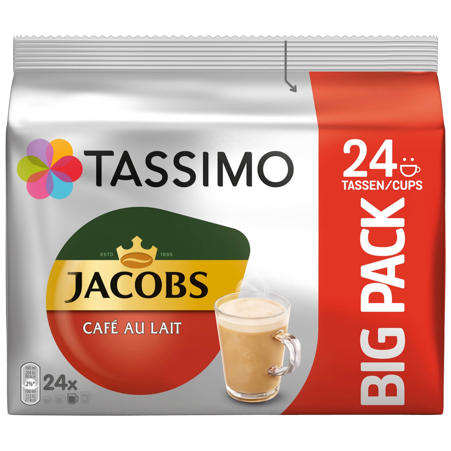 JACOBS Tassimo Big Pack, Café au Lait