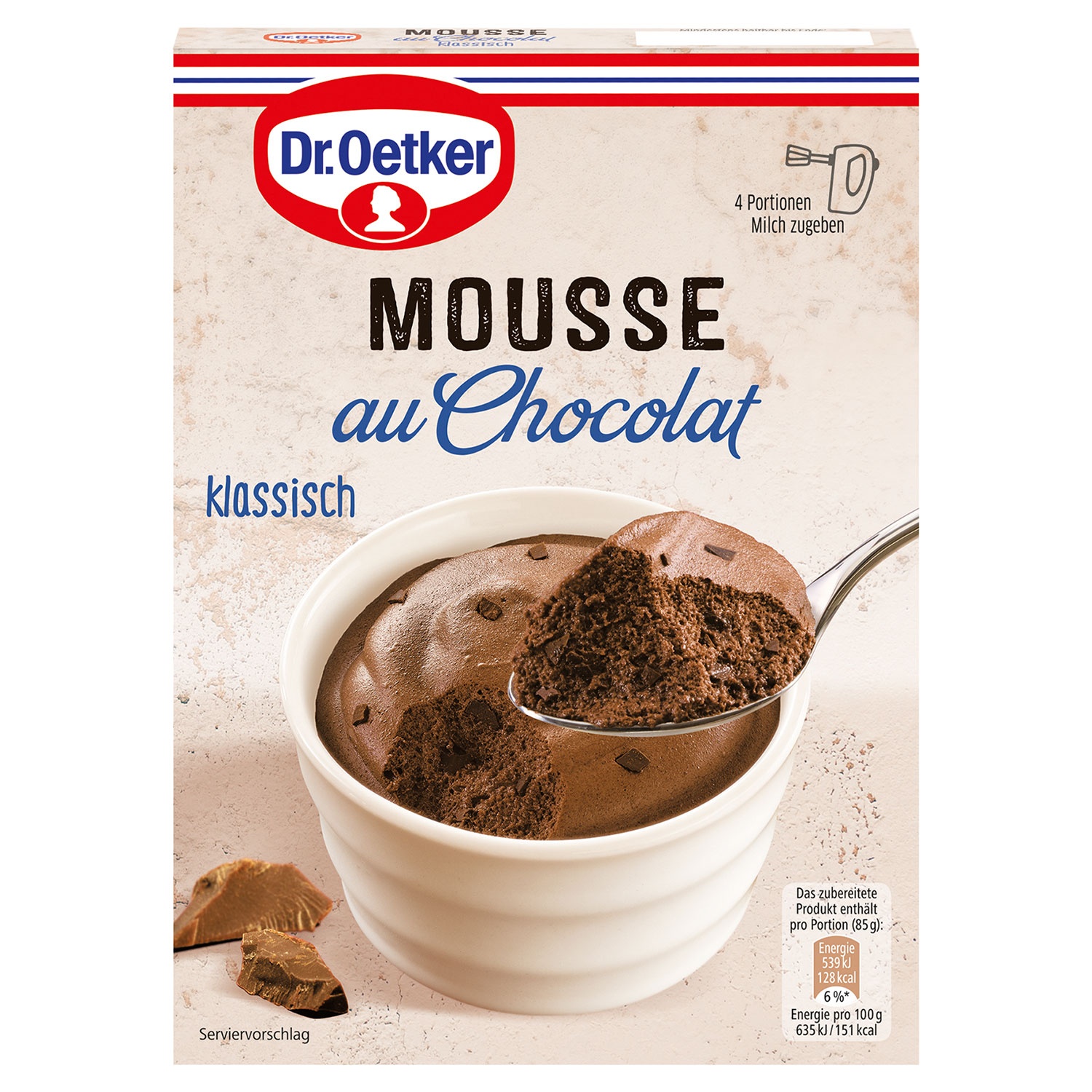 DR. OETKER Mousse au Chocolat klassisch 92 g 