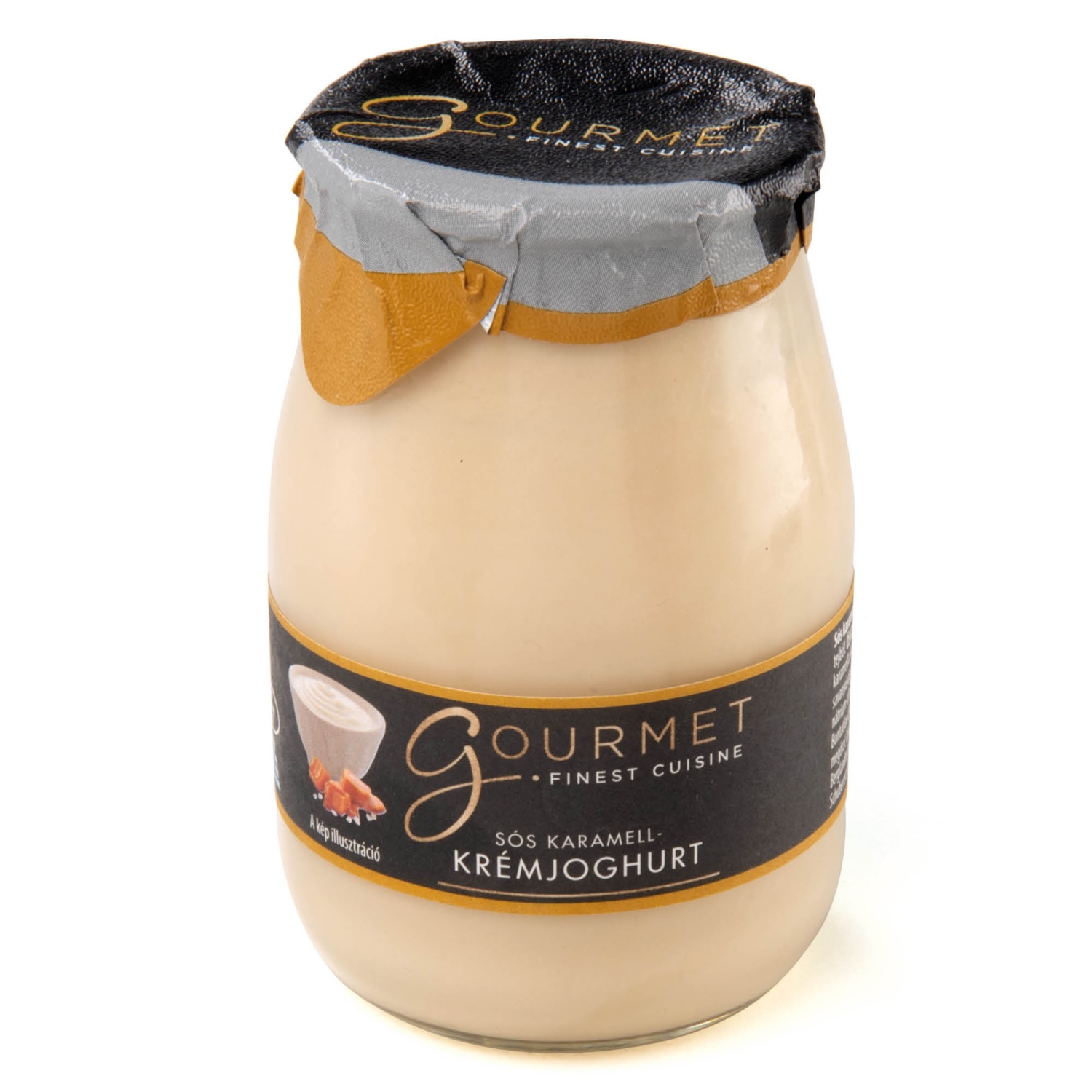 GOURMET Krémjoghurt, sós karamellás, 180 g