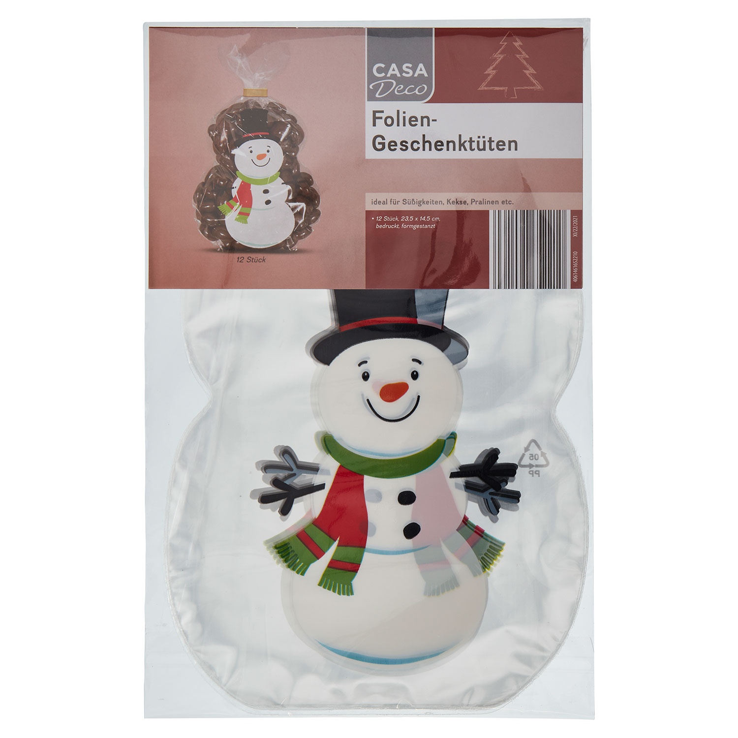 Geschenkanhänger Weihnachten Snowman