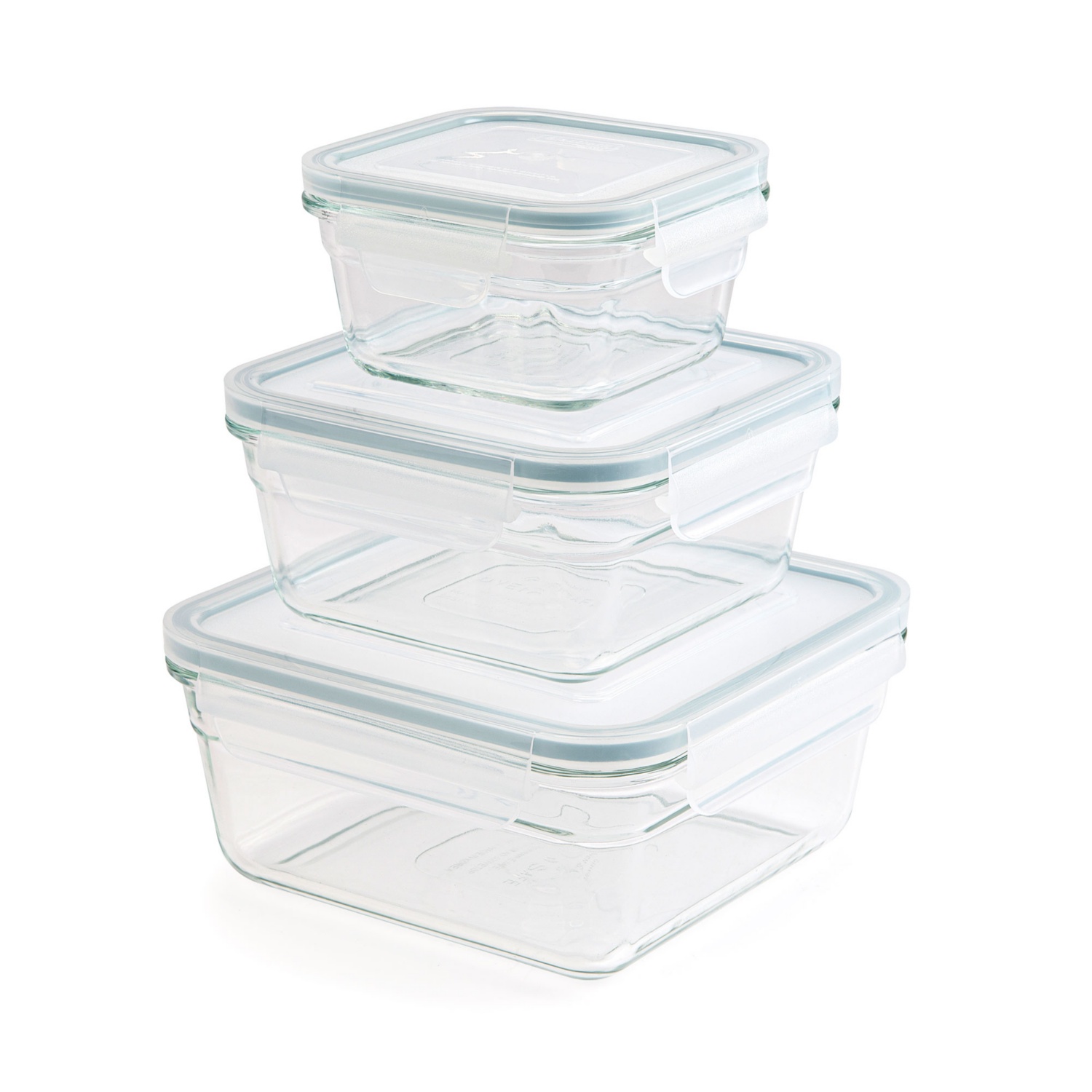 Lock&Lock Frischhaltedosen-Set 3-teilig (HPL811) – 600 Ml, Luftdicht, Mikrowellen- & Spülmaschinenfest
