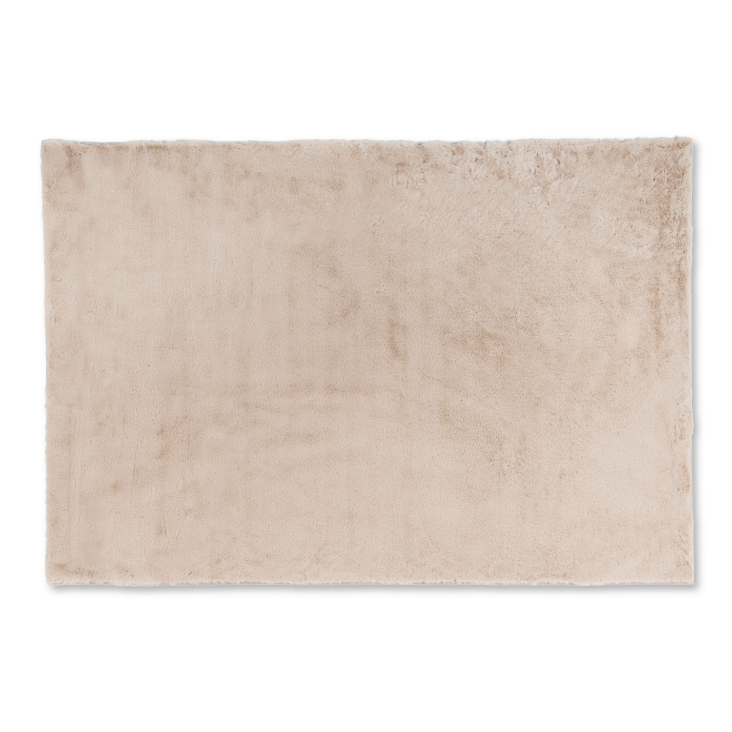 MY LIVING STYLE Teppich Felloptik, eckig, Beige HOFER