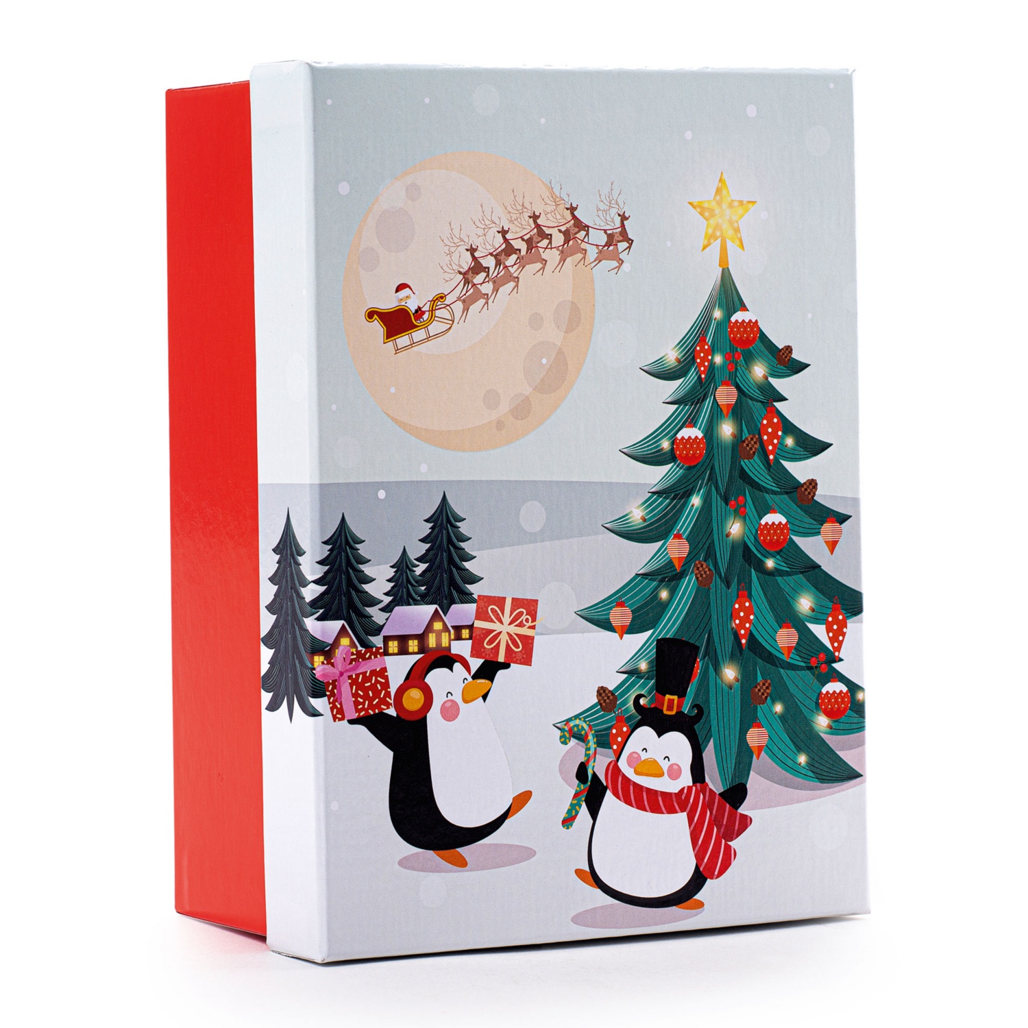 Belgische Pralinen in der Geschenkbox, Pinguin