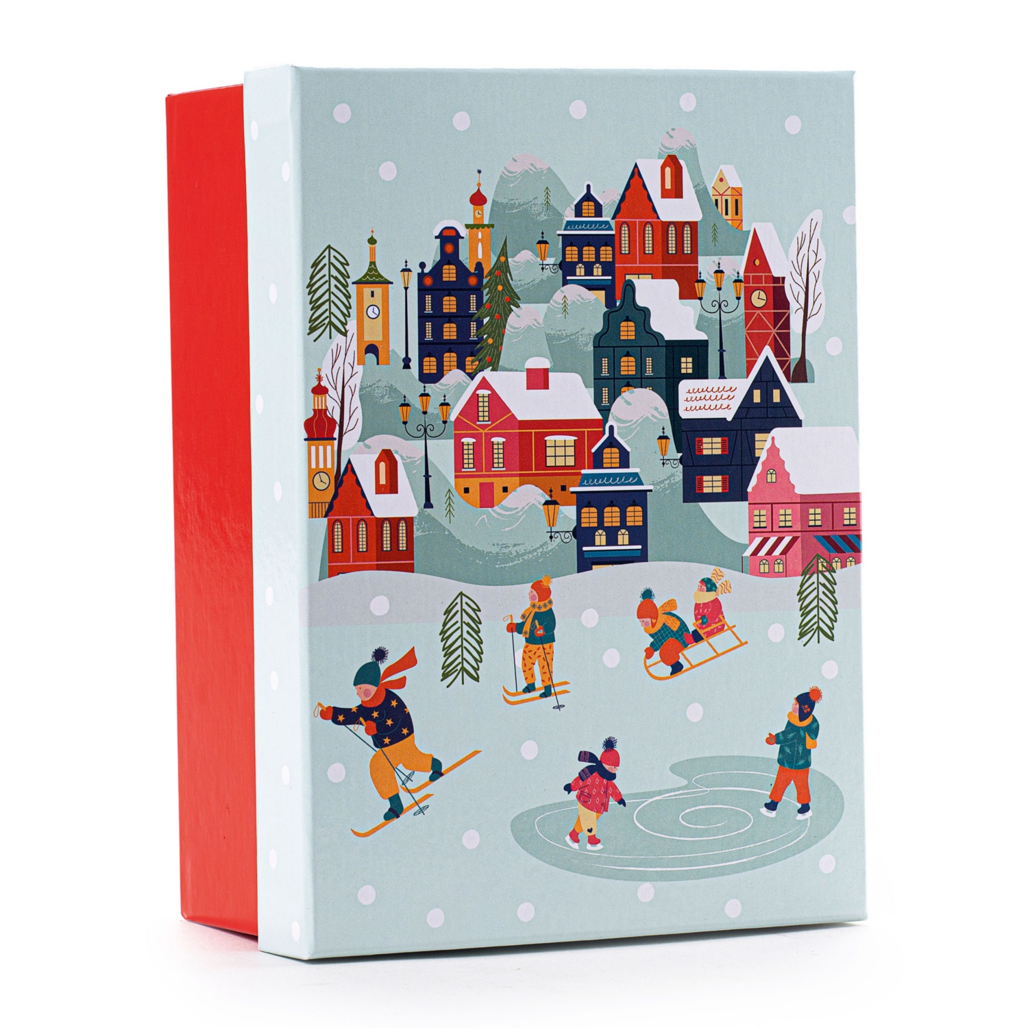 Belgische Pralinen in der Geschenkbox, Eislaufplatz
