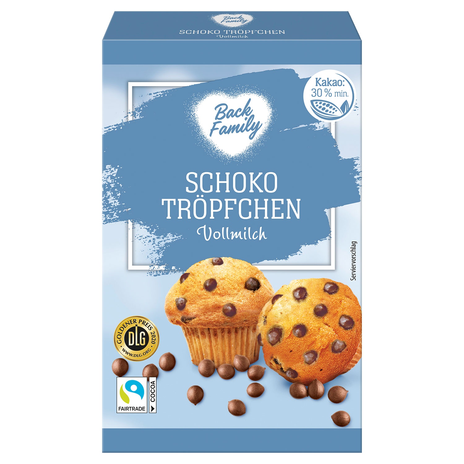 BACK FAMILY Schoko-Tröpfchen 100 g, Vollmilch