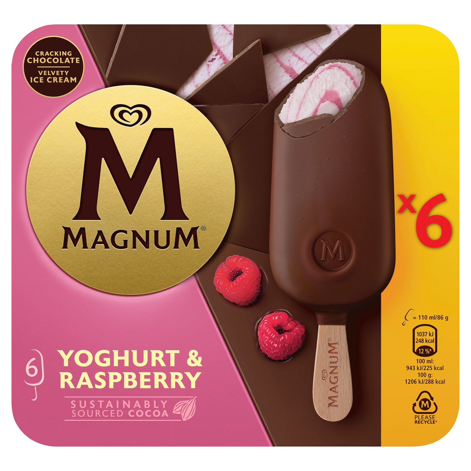 MAGNUM 660 ml, Yoghurt Raspberry
