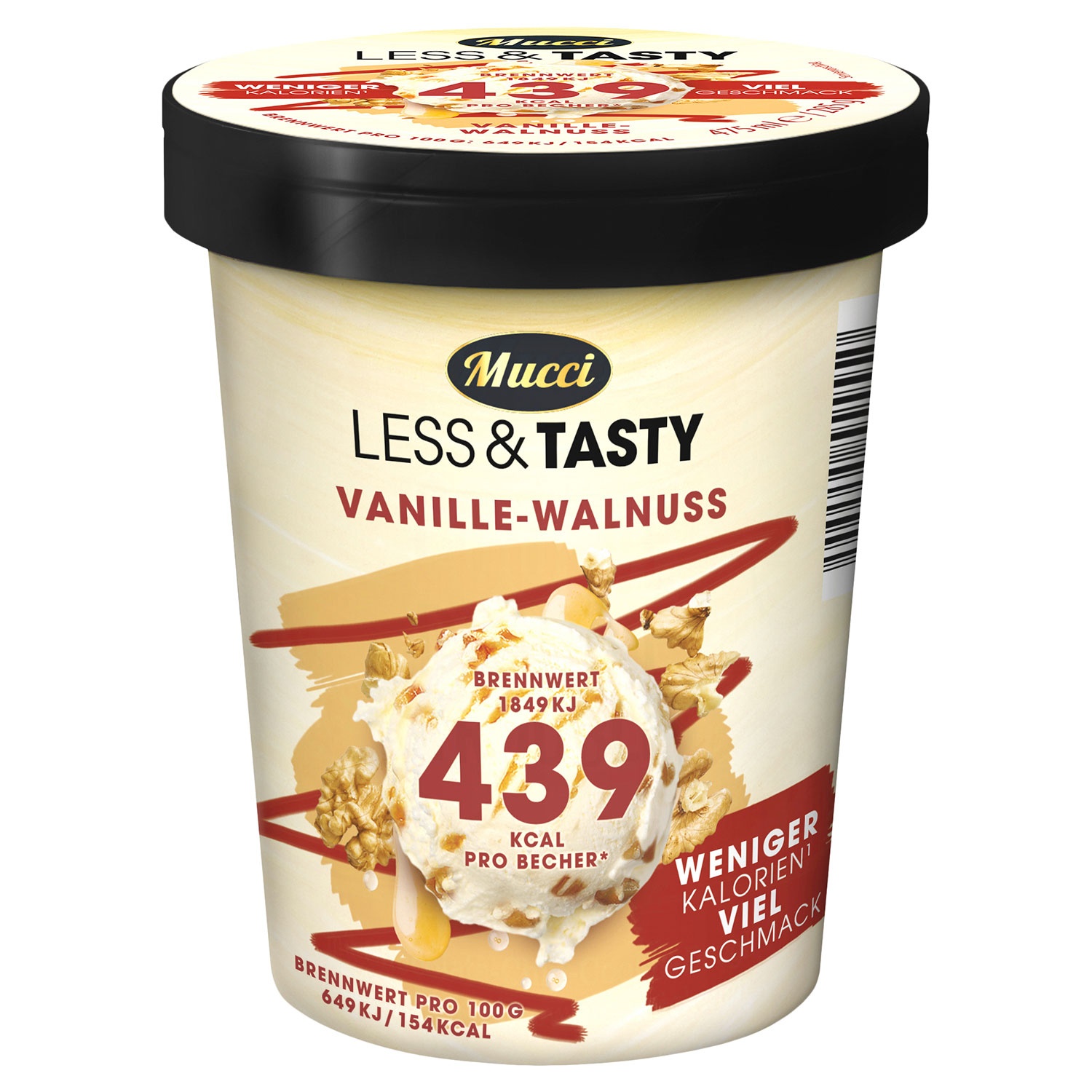 MUCCI Less and Tasty 0,5 l, Vanille Walnuss