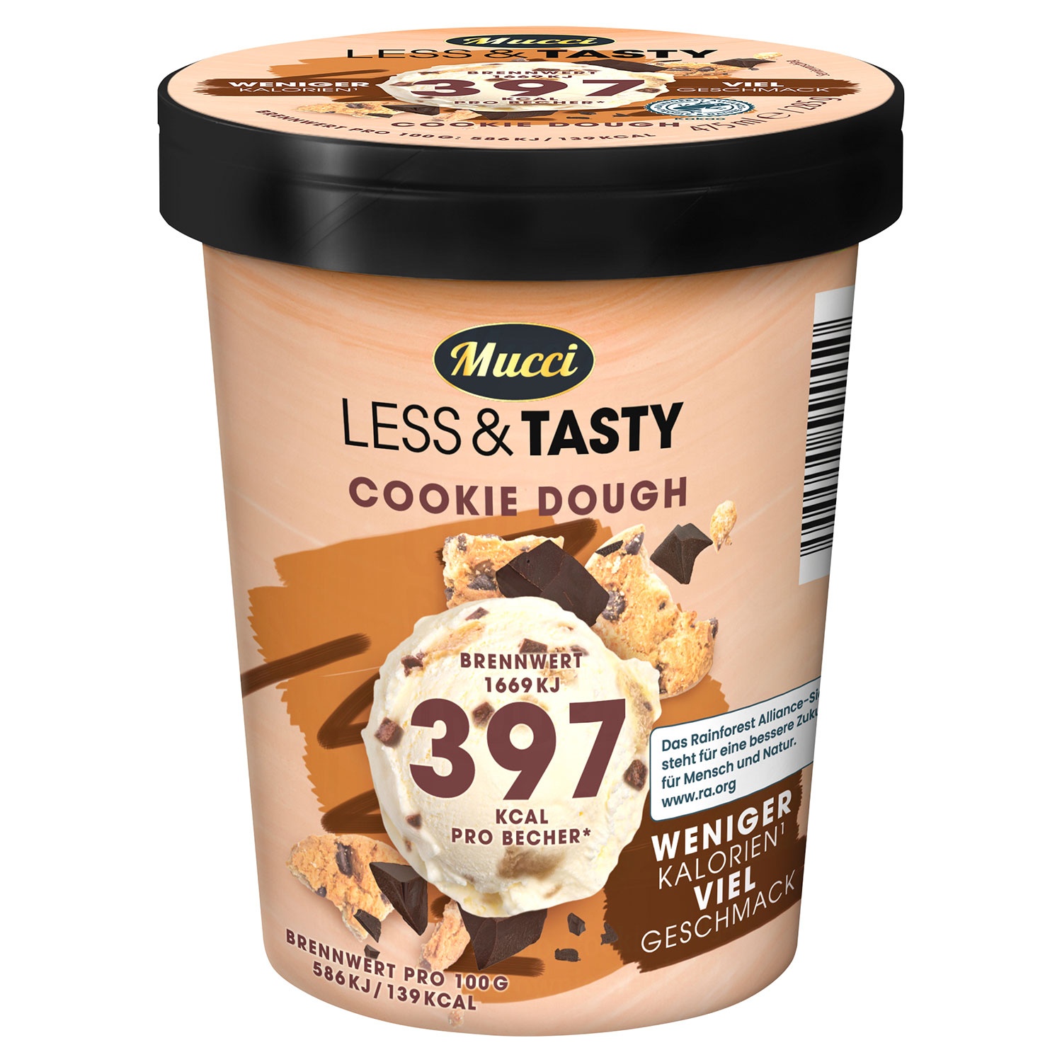 MUCCI Less and Tasty 0,5 l, Cookie Dough