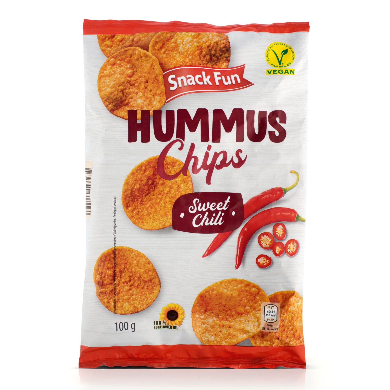 SNACK FUN Hummus Chips, Sweet Chili HOFER