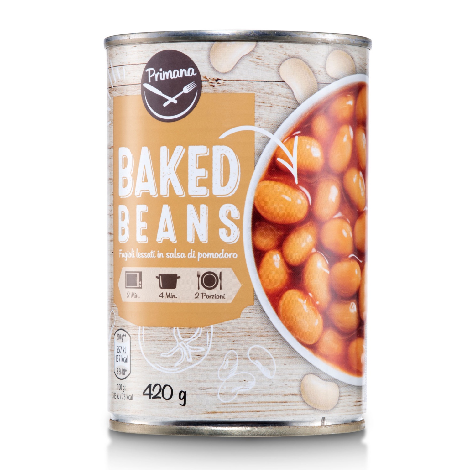 PRIMANA Baked Beans in salsa di pomodoro