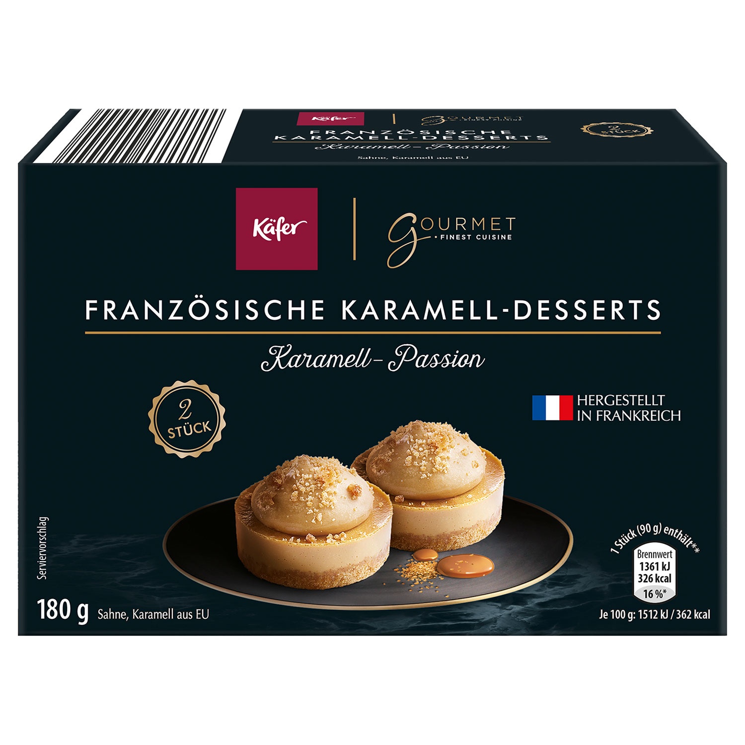 KÄFER X GOURMET FINEST CUISINE Französische Karamell-Desserts 180 g