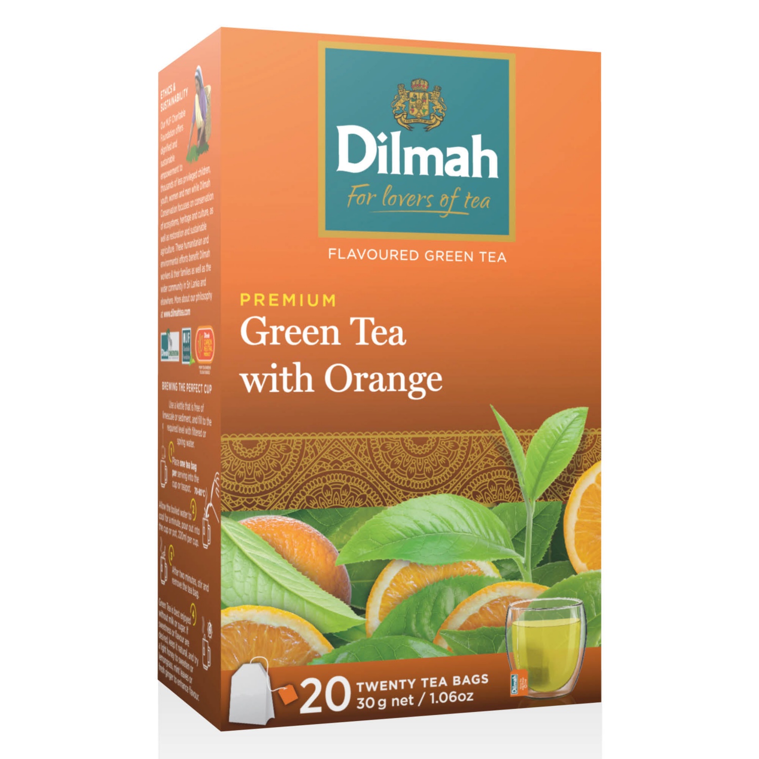 DILMAH Teaválogatás, 30 g, narancsos zöld tea