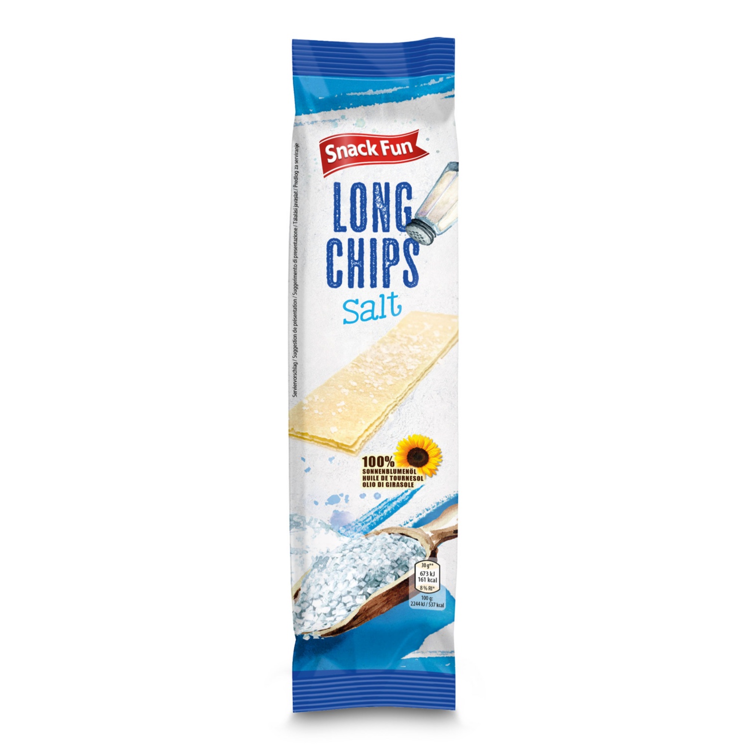 SNACK FUN Long Chips, Meersalz