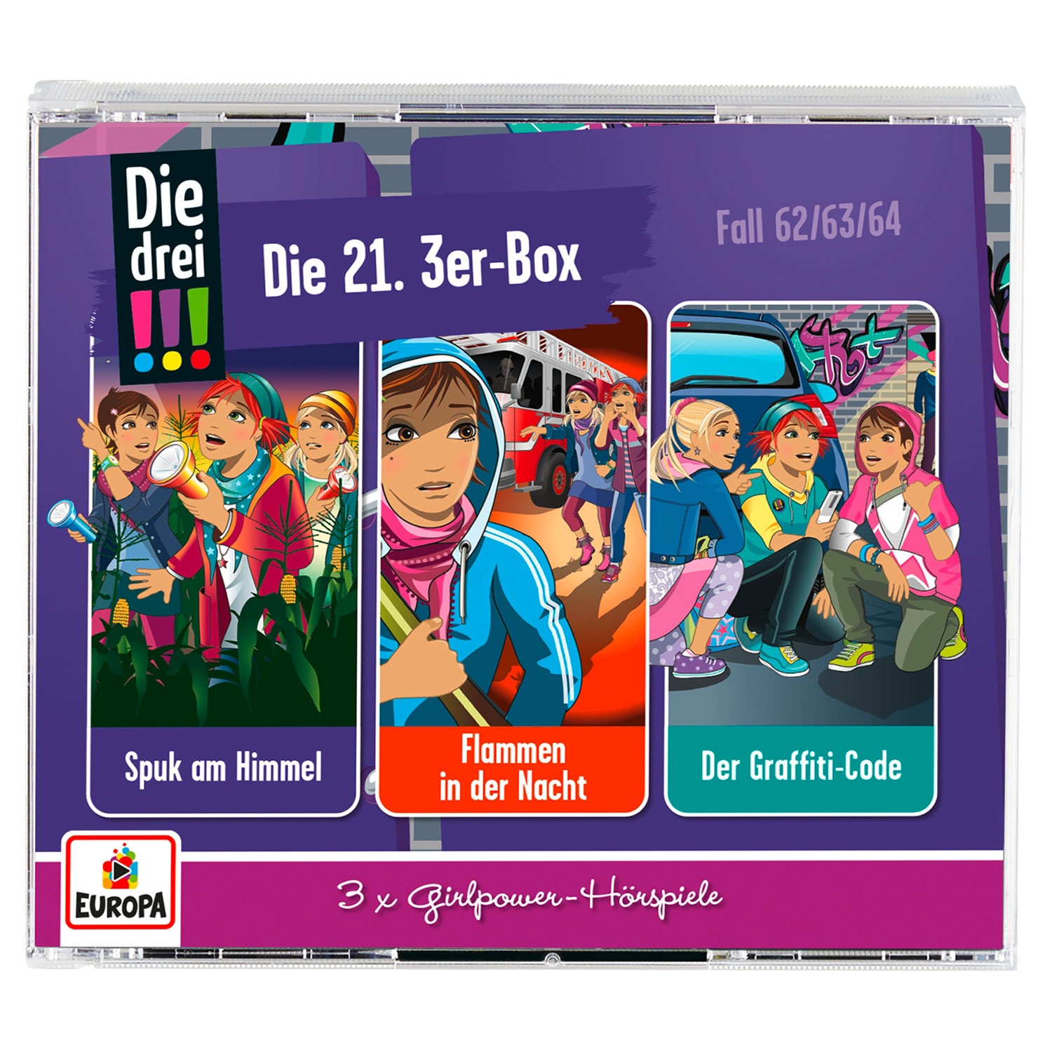 3er-CD-Box „Die drei ???“, „Die drei ??? Kids“ oder „Die drei !!!“