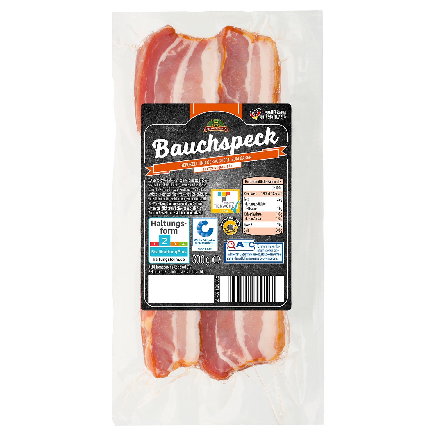 GUT DREI EICHEN Bauchspeck 300 g