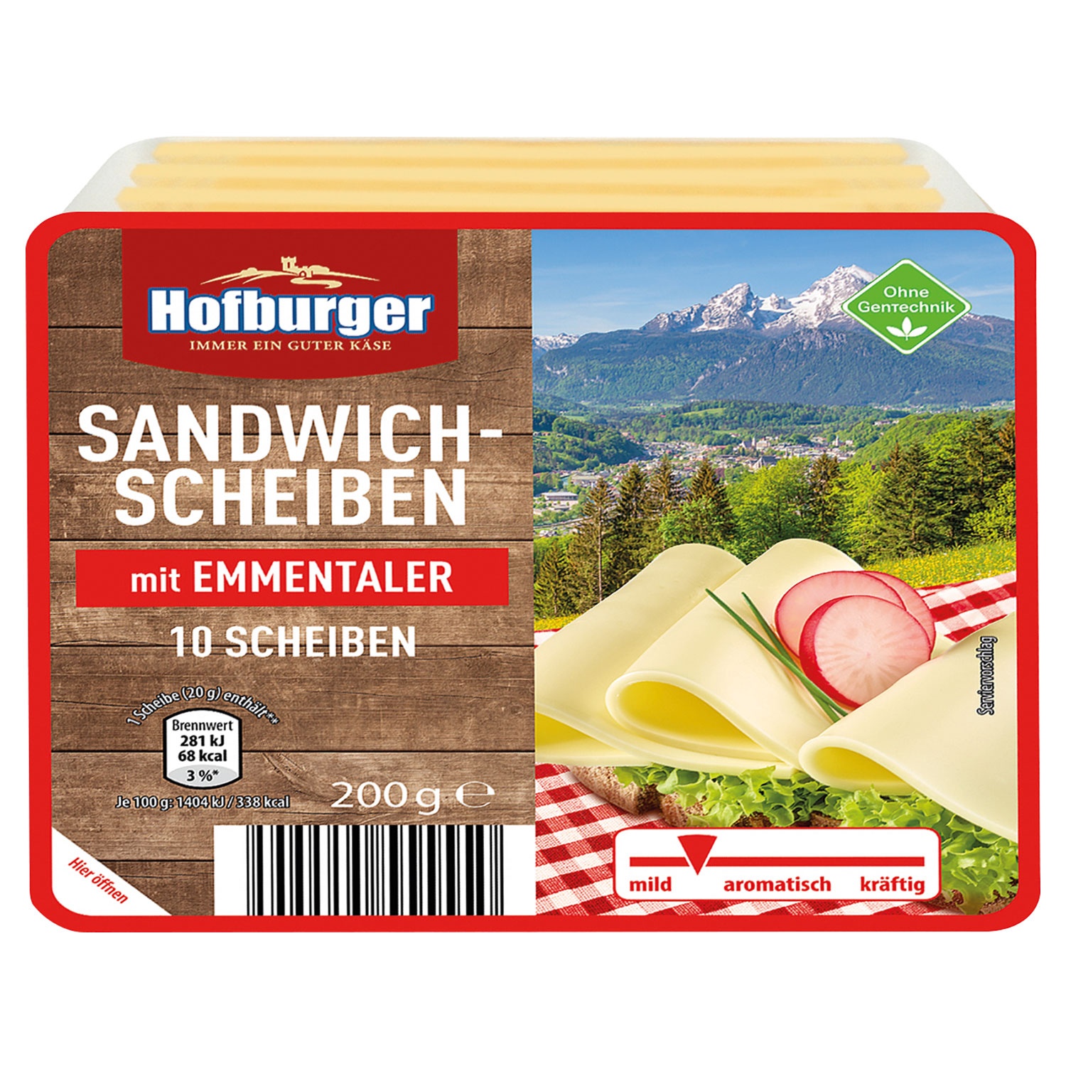 HOFBURGER Sandwich-Scheiben 200 g