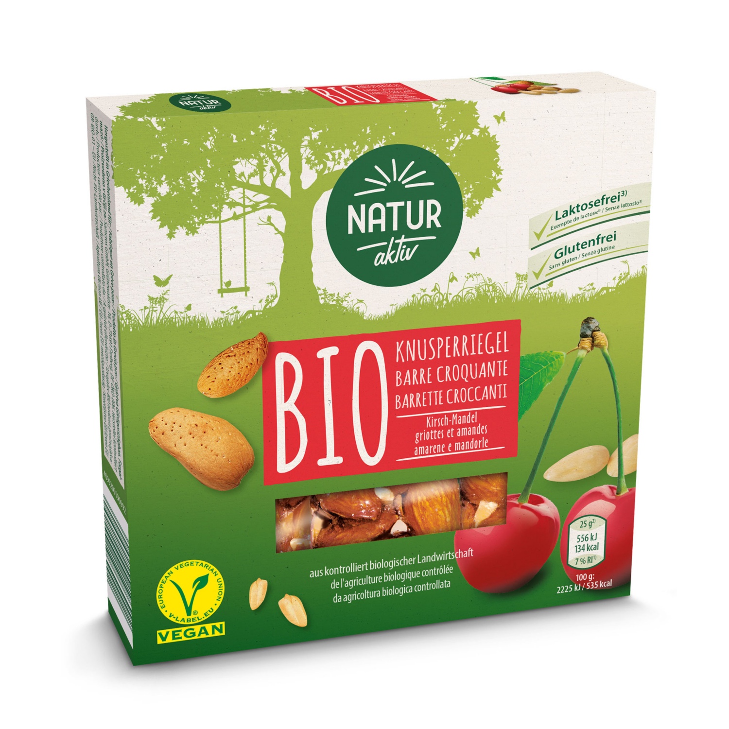 BIO NATURA BIO-Knusperriegel, Mandel-Kirsch | HOFER