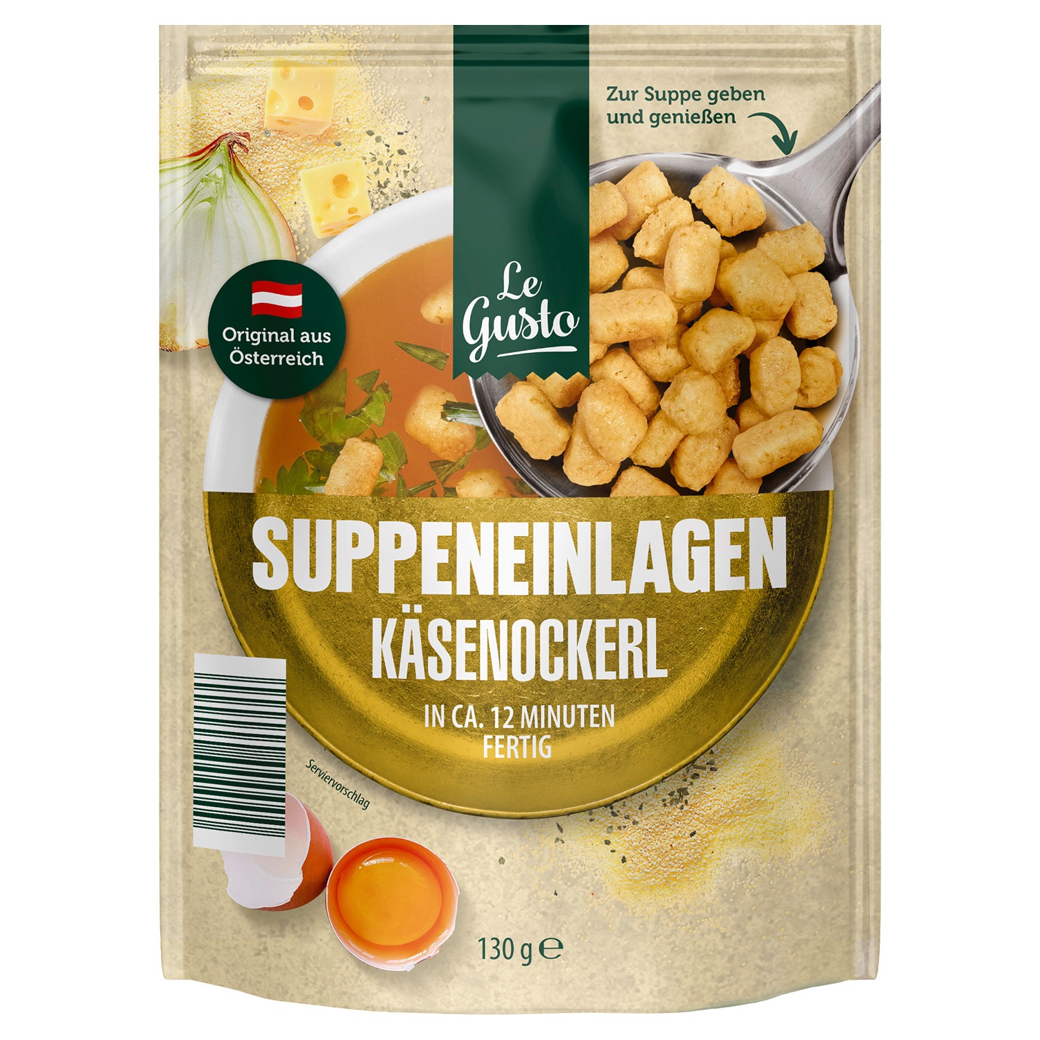 LE GUSTO Suppeneinlage 130 g, Käsenockerln