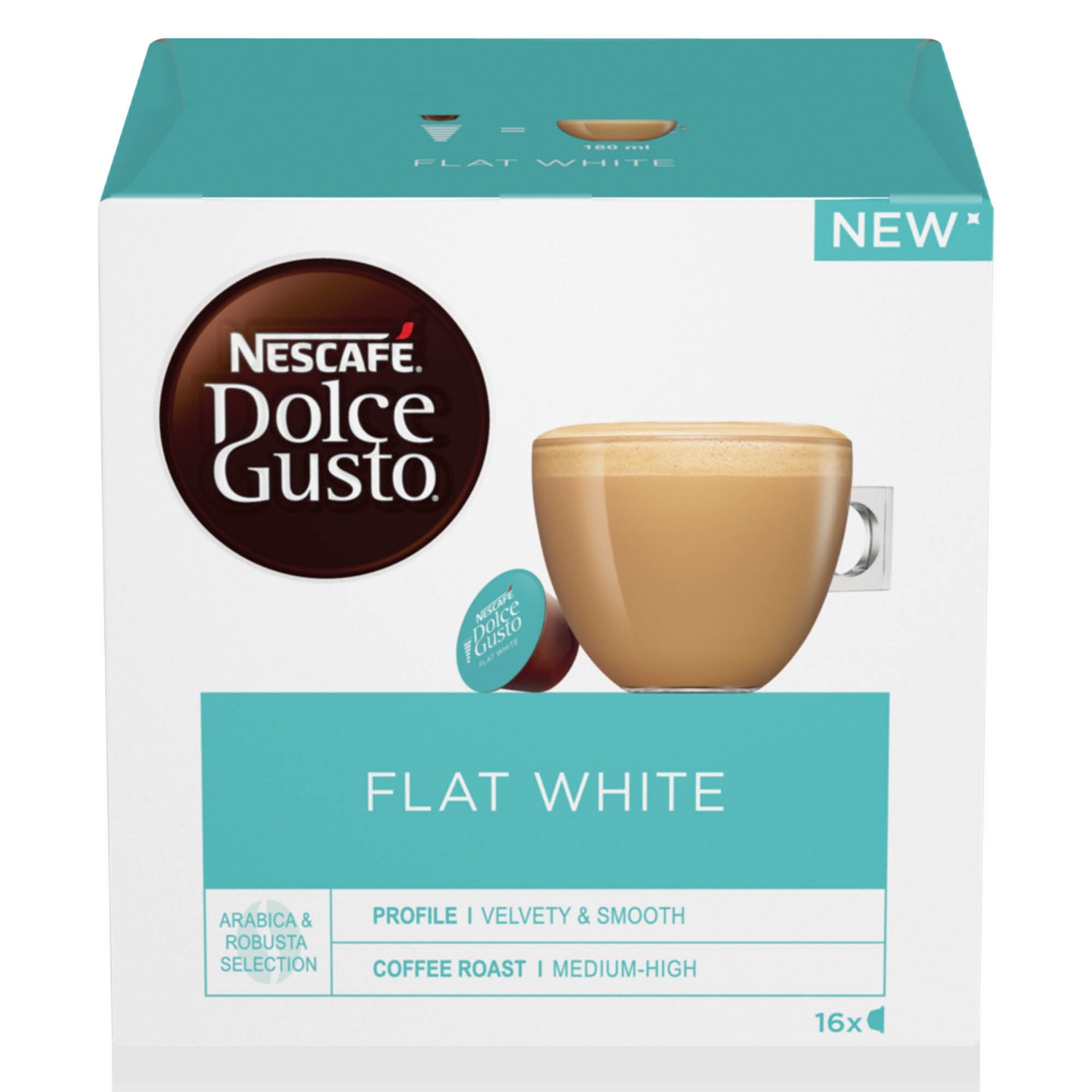 NESCAFÉ Dolce Gusto kávékapszula 16 darab, Flat white