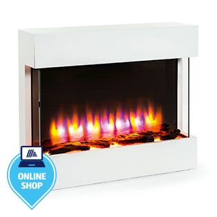 CROWNFLAME Elektrischer Wandkamin Alva