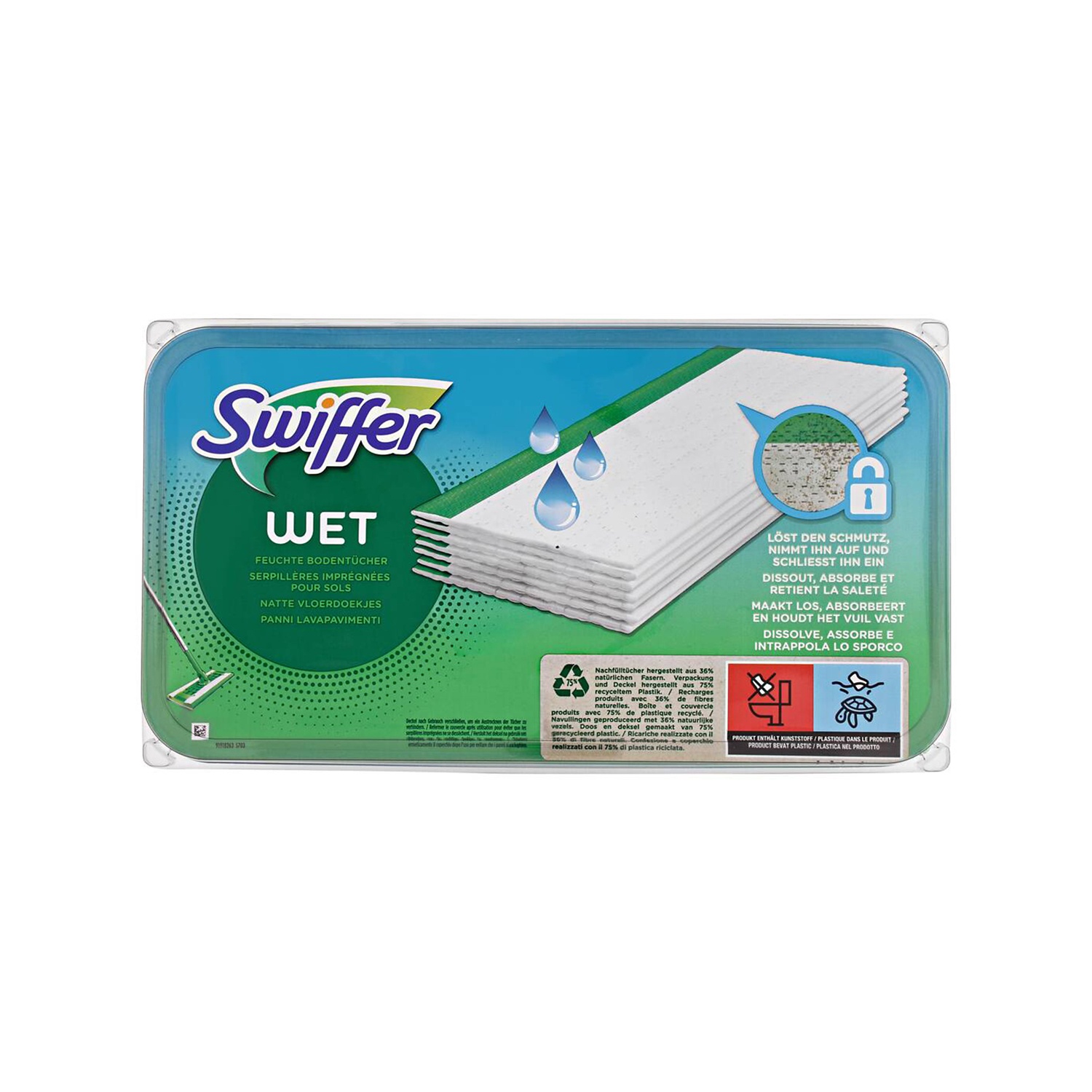 SWIFFER Panni umidi per pavimenti