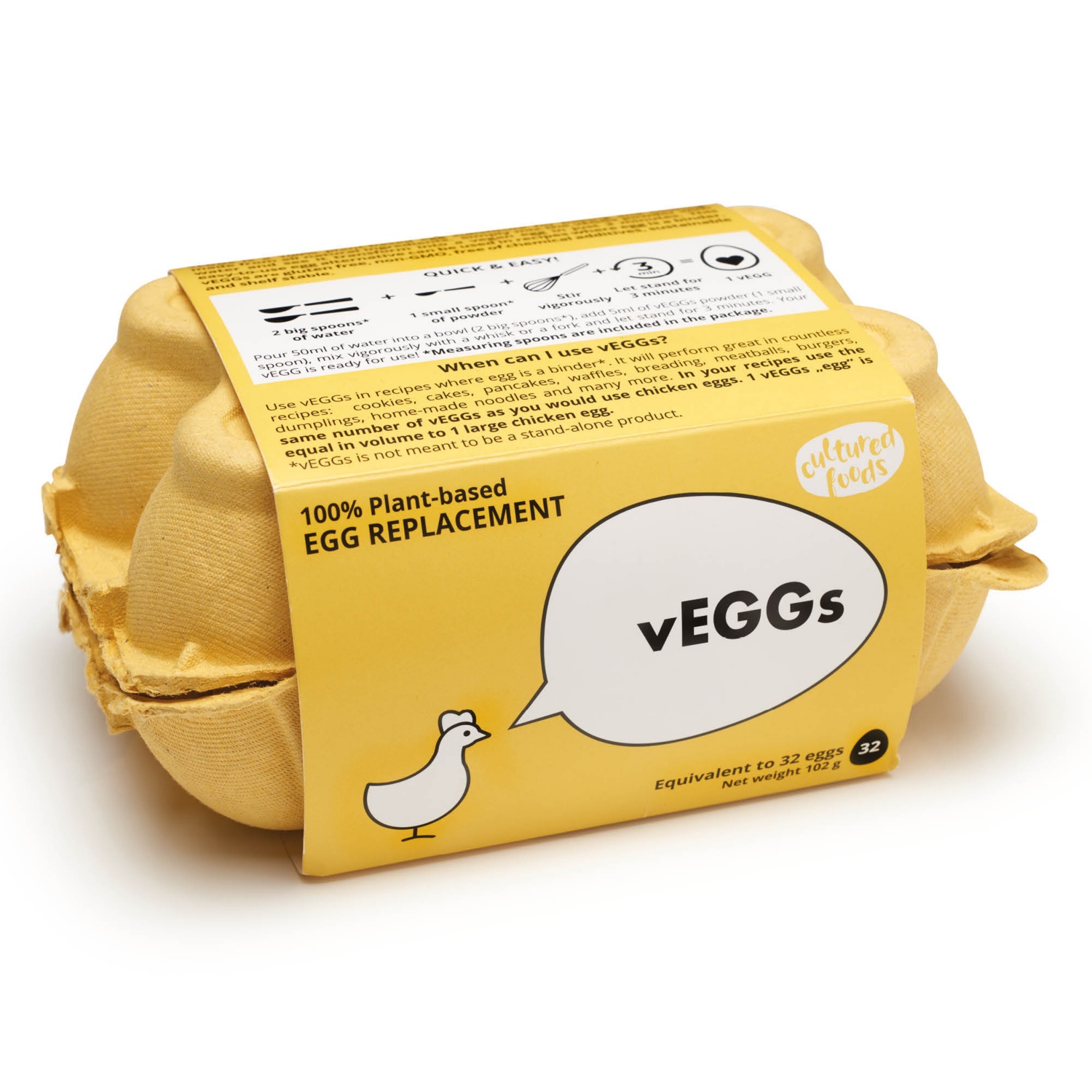 VEGGS Vegán tojáspótló 102 g