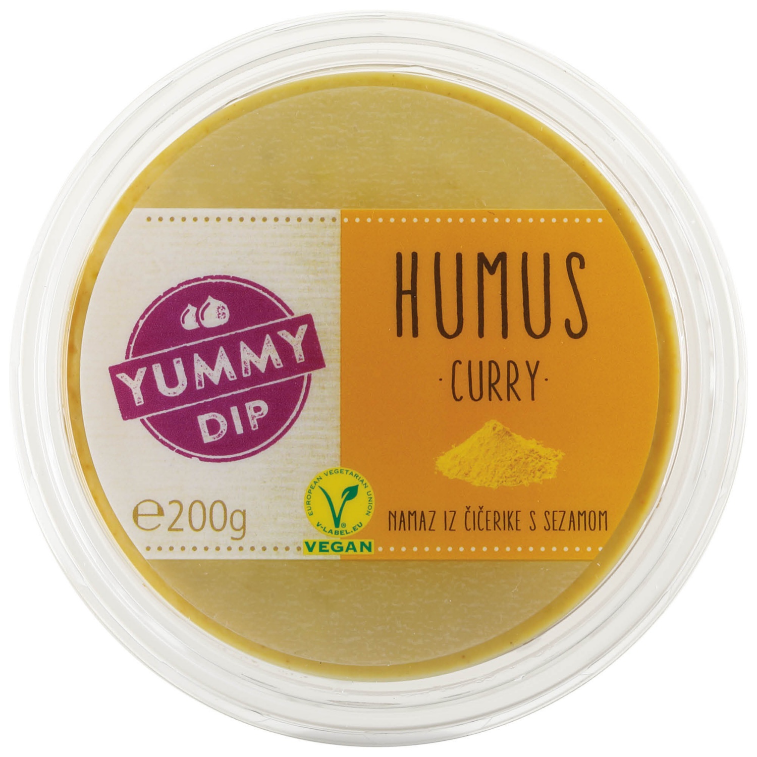 YUMMY DIP Hummus, Curry