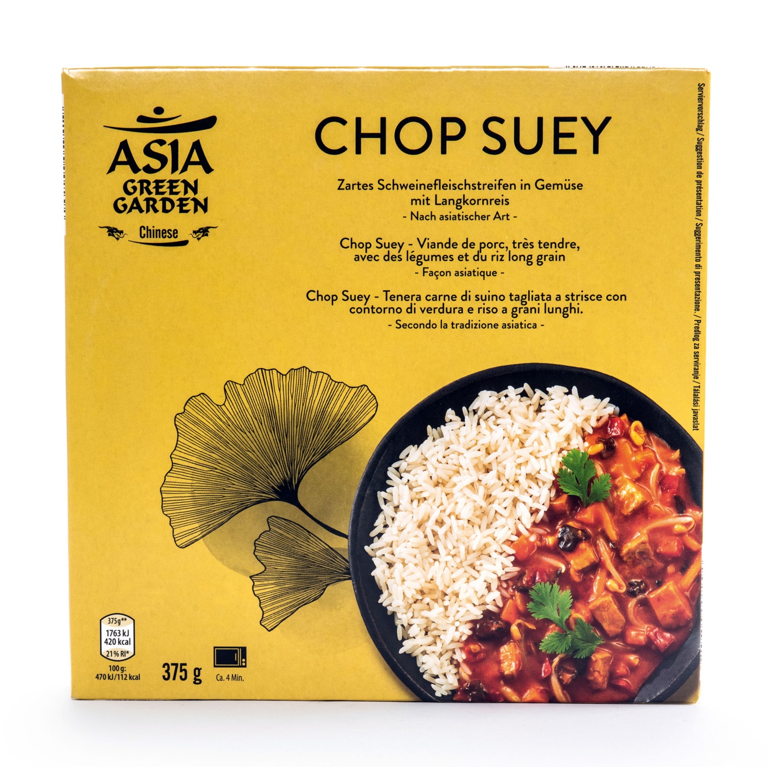 ASIA GREEN GARDEN Chinesisches Fertiggericht, Chop-Suey