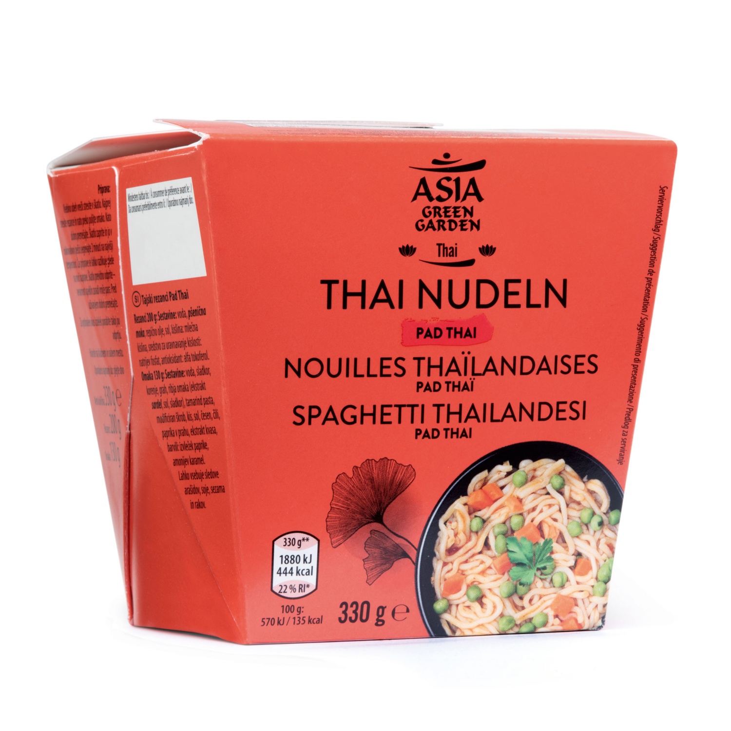ASIA GREEN GARDEN Pripravljena azijska jed, rezanci pad thai
